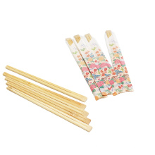 Disposable Custom Engrave Opp Packing Top Quality Bamboo Tensoge Chopsticks With Paper Package